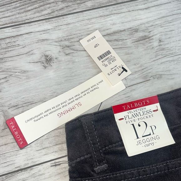 Talbots Velveteen Flawless Five Pocket Curvy Jegging size 12P NWT - Picture 5 of 5